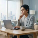 strategic reflection planning for 2026 at a modern desk