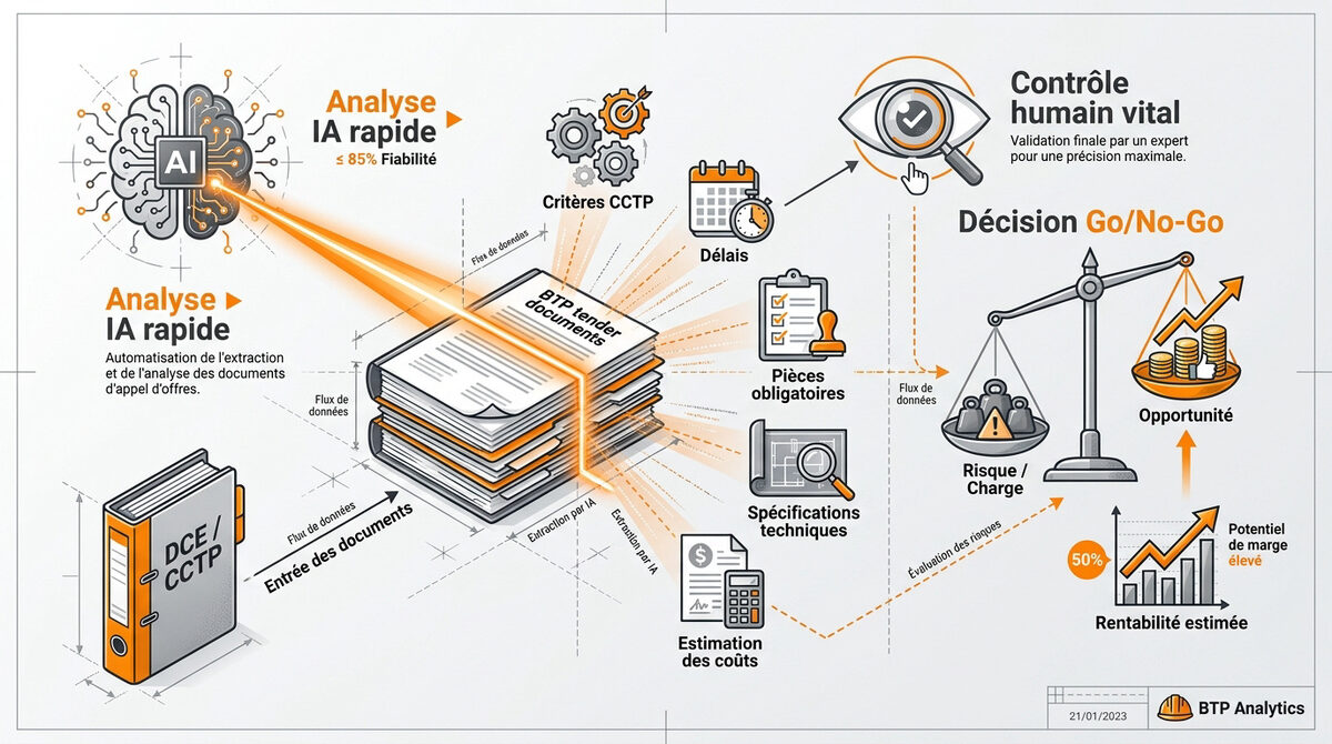 Analyse intelligente d'un dossier de consultation BTP par un logiciel d'IA