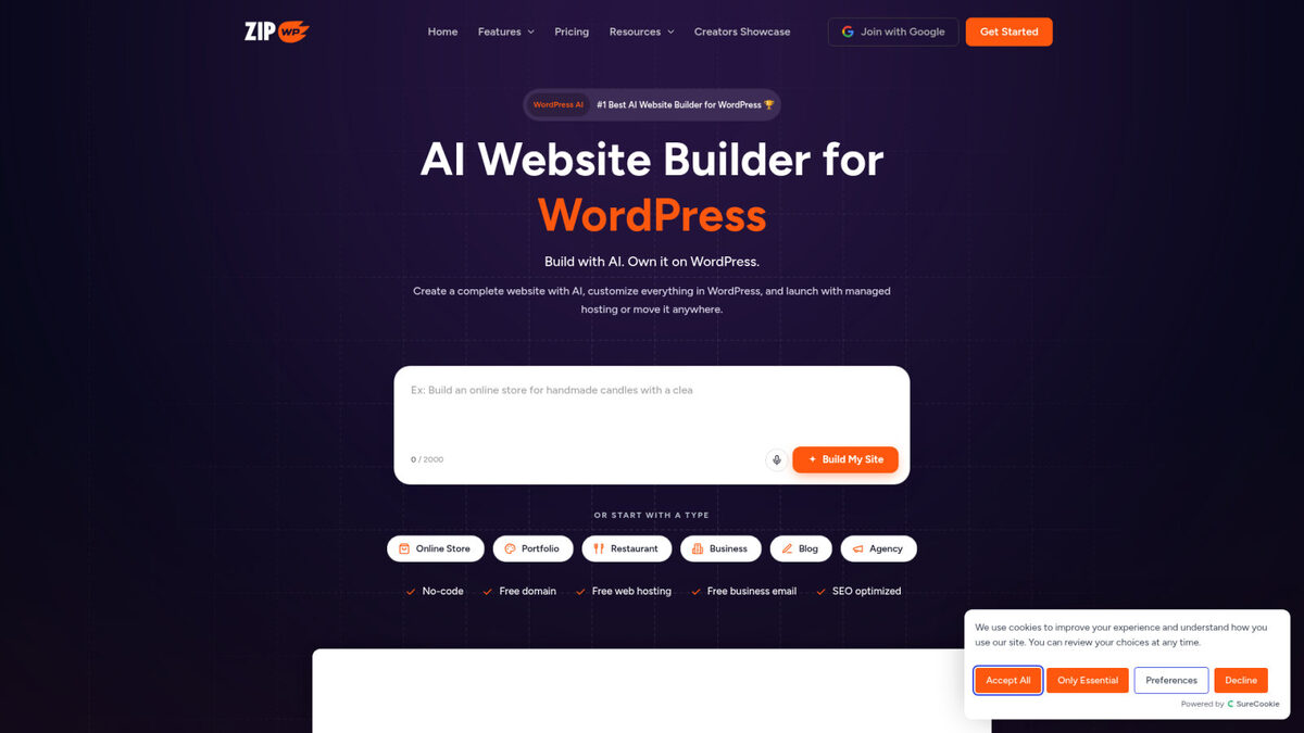 plugins IA WordPress utiles pour une PME en 2026 3 ZipWP : ton raccourci pour lancer un site pro